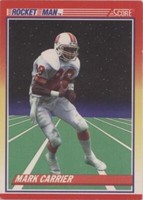 1990 Score Mark Carrier #558