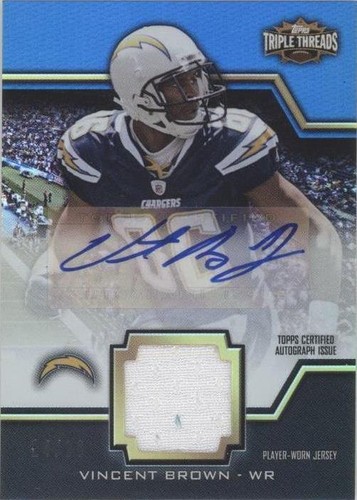 2011 Topps Triple Threads Vincent Brown #TTUAR-42
