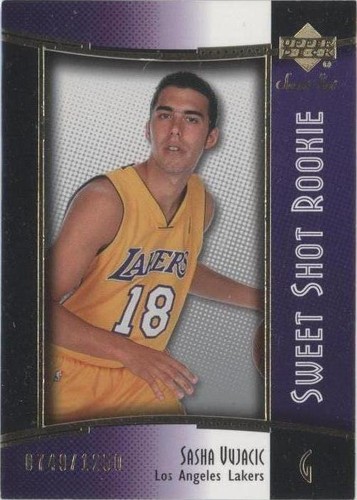 2004-05 Upper Deck Sweet Shot - Sasha Vujacic #128