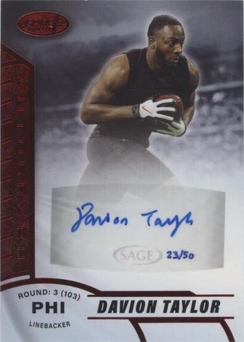 2020 Sage Aspire Davion Taylor #ASP-66