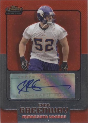2006 Topps Finest Chad Greenway #163