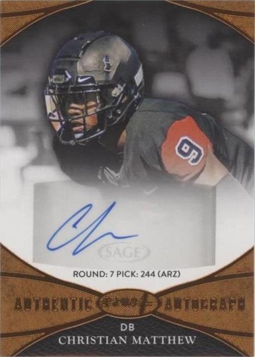 2022 Sage Aspire Christian Matthew #ASP-CM2