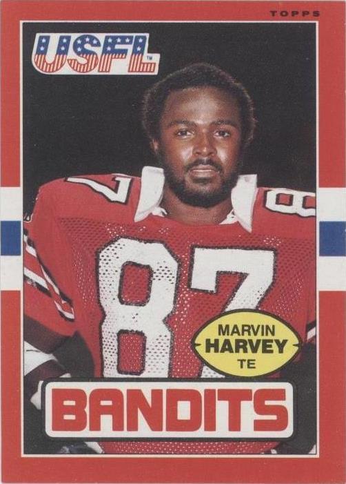 1985 Topps USFL Marvin Harvey #129