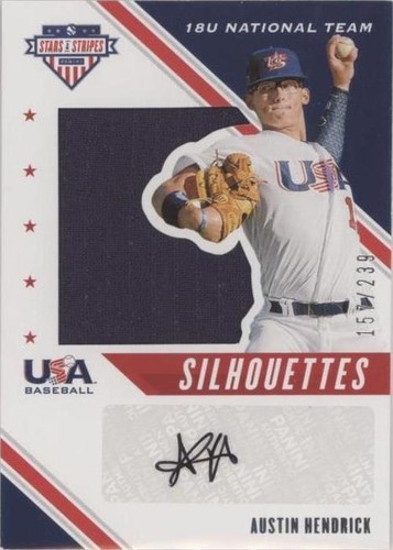 2020 Panini USA Baseball Stars & Stripes - Austin Hendrick #USJ-AT
