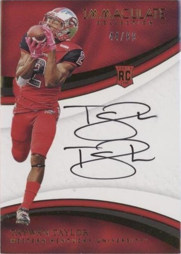 2017 Panini Immaculate Collection Collegiate Taywan Taylor #104