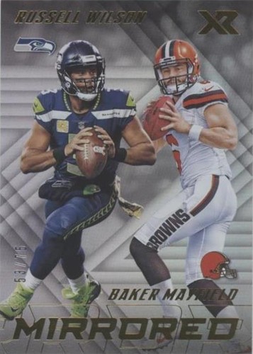 2018 Panini XR Baker Mayfield Russell Wilson #M-1