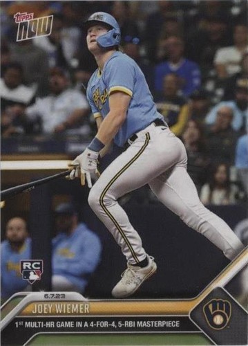2023 Topps Now - Joey Wiemer #406