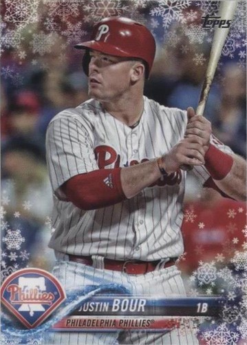 2018 Topps Holiday - Justin Bour #HMW117