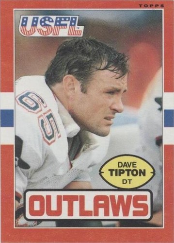 1985 Topps USFL Dave Tipton #7