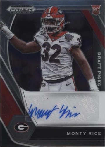 2021 Panini Prizm Draft Picks Monty Rice #DPA-MON