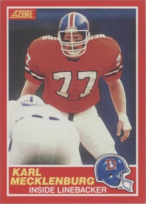 1989 Score Karl Mecklenburg #174