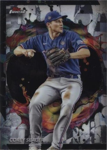 2024 Topps finest COREY SEAGER /200 Blue Refractor | eBay