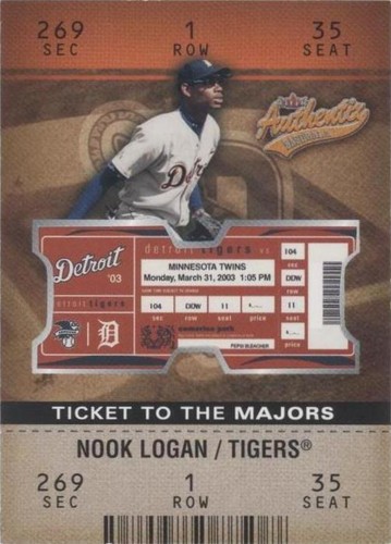 2003 Fleer Authentix - Nook Logan #123