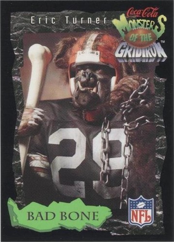 1994 Classic Pro Line Live Coca-Cola Monsters of the Gridiron Eric Turner #7