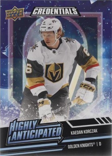 2022-23 Upper Deck Credentials - Kaedan Korczak #HA-28