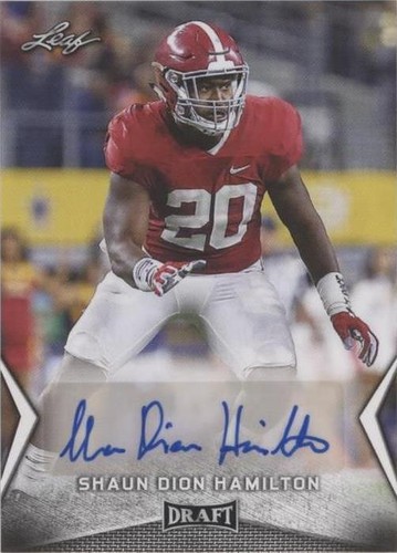 2018 Leaf Draft Shaun Dion Hamilton #BA-SH2