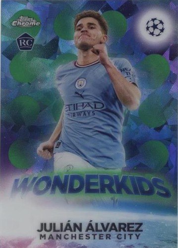2022-23 Topps Chrome Sapphire Edition UEFA Club Competitions Julian Alvarez #W-9