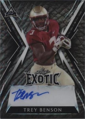 2023 Leaf Exotic Trey Benson #BA-TB3