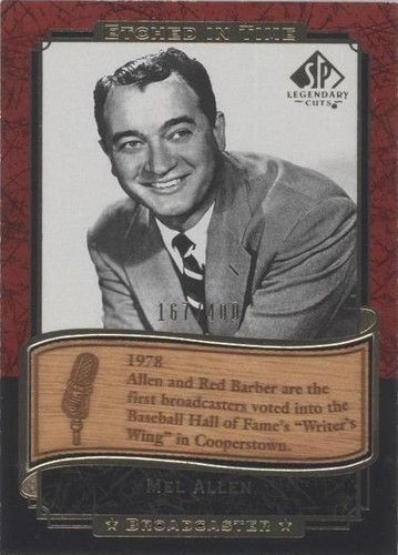 2003 SP Legendary Cuts - Mel Allen #ET-ME