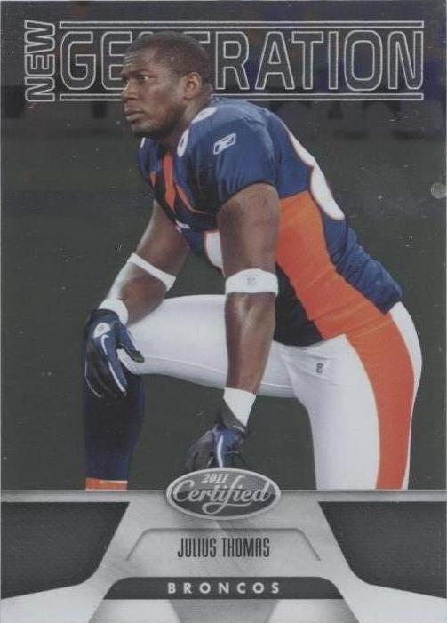 Julius Thomas #198 2011 certificado Panini