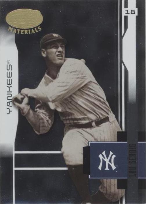 2003 Leaf сертифицированные материалы - Lou Gehrig #202
