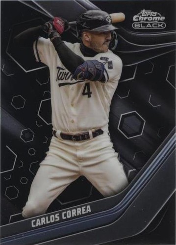 2023 Topps Chrome Black - Carlos Correa #81
