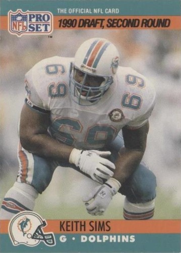 1990 Pro Set Keith Sims #708