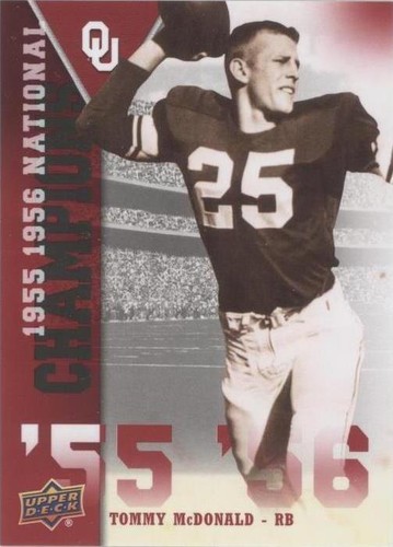 2011 Upper Deck University of Oklahoma Tommy McDonald #NC-TM