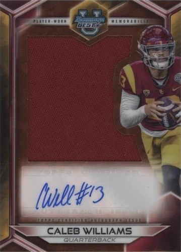 2023 Bowman's Best University Caleb Williams #JRA-CW