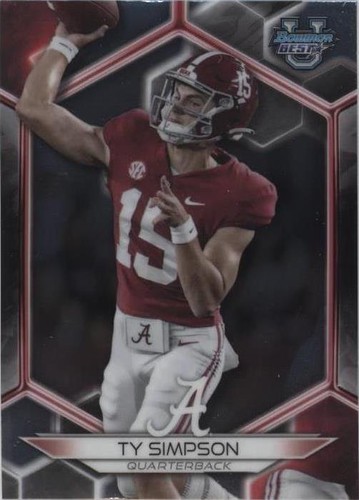 2023 Bowman's Best University Ty Simpson #47