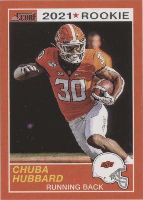 2021 Panini Chronicles Draft Picks Chuba Hubbard #72