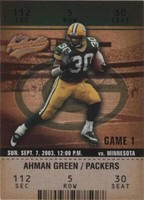 2003 Fleer Authentix Ahman Green #98