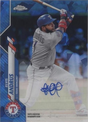 2020 Topps Chrome Update Series Sapphire Edition - Elvis Andrus #A-EA