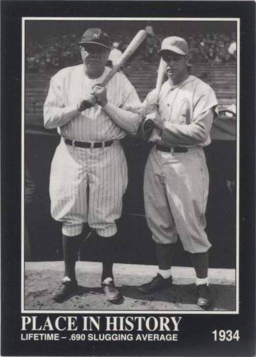 1992 Megacards The Babe Ruth Collection - Babe Ruth Jimmie Foxx #52