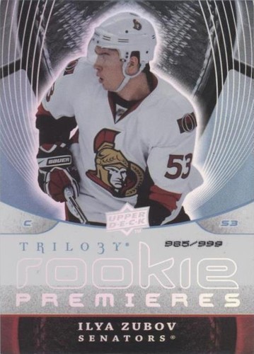2008-09 Upper Deck Trilogy - Ilya Zubov #120