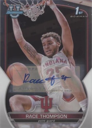 2022-23 Bowman University Chrome - Race Thompson #65