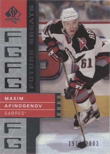 2002-03 SP Authentic - Maxim Afinogenov #110