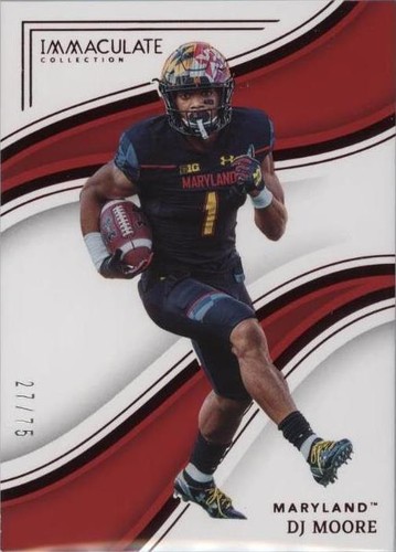 2023 Panini Immaculate Collection Collegiate D.J. Moore #14
