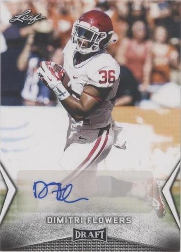 2018 Leaf Draft Dimitri Flowers #BA-DF1