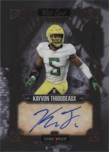 2022 Wild Card 5 Card Draw Kayvon Thibodeaux #5CDV-P28