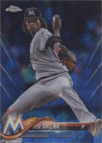 2018 Topps Chrome Sapphire Edition - Jose Urena #647