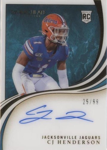 2020 Panini Immaculate Collection CJ Henderson #RA-CJ
