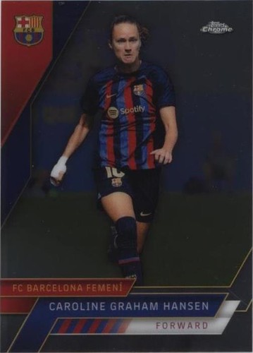 キャロライン グラハム ハンセン Topps Chrome 直筆サイン Caroline Graham Hansen 2021-22 Topps Chrome UEFA Women's