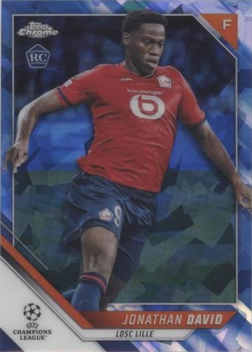2021-22 Topps Chrome UCL Sapphire Edition Jonathan David #191