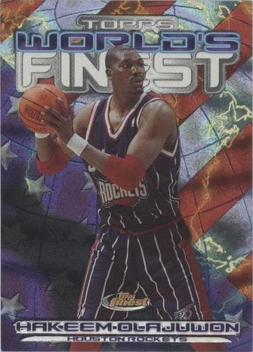 2000-01 Topps Finest - Hakeem Olajuwon #WF13