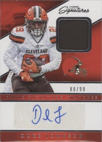 2016 Panini Prime Signatures Duke Johnson #PSS-DU
