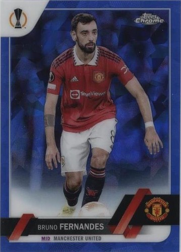 2022-23 Topps Chrome Sapphire Edition UEFA Club Competitions Bruno Fernandes #8