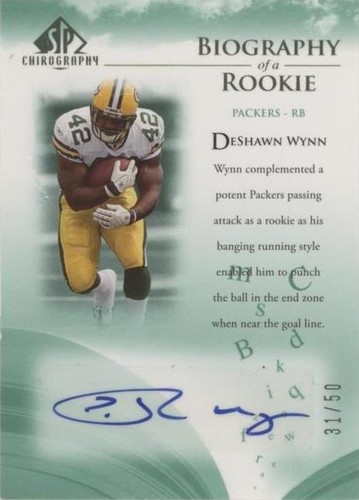 2007 SP Chirography DeShawn Wynn #BOR-DW