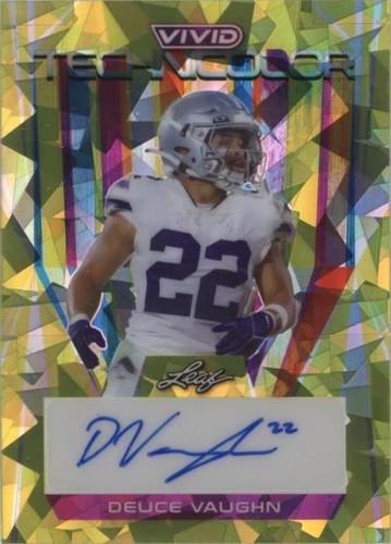 2023 Leaf Vivid Deuce Vaughn #BA-DV1