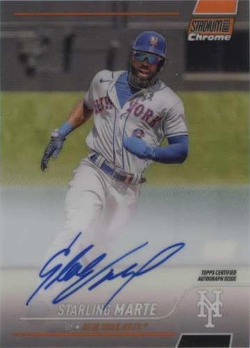 2022 Topps Stadium Club Chrome - Starling Marte #SCCUA-SM